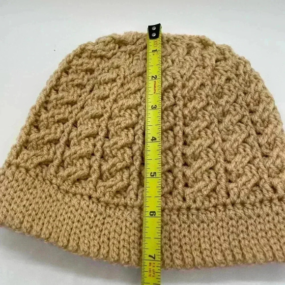 Tan Handmade Beanie - Picture 4 of 4